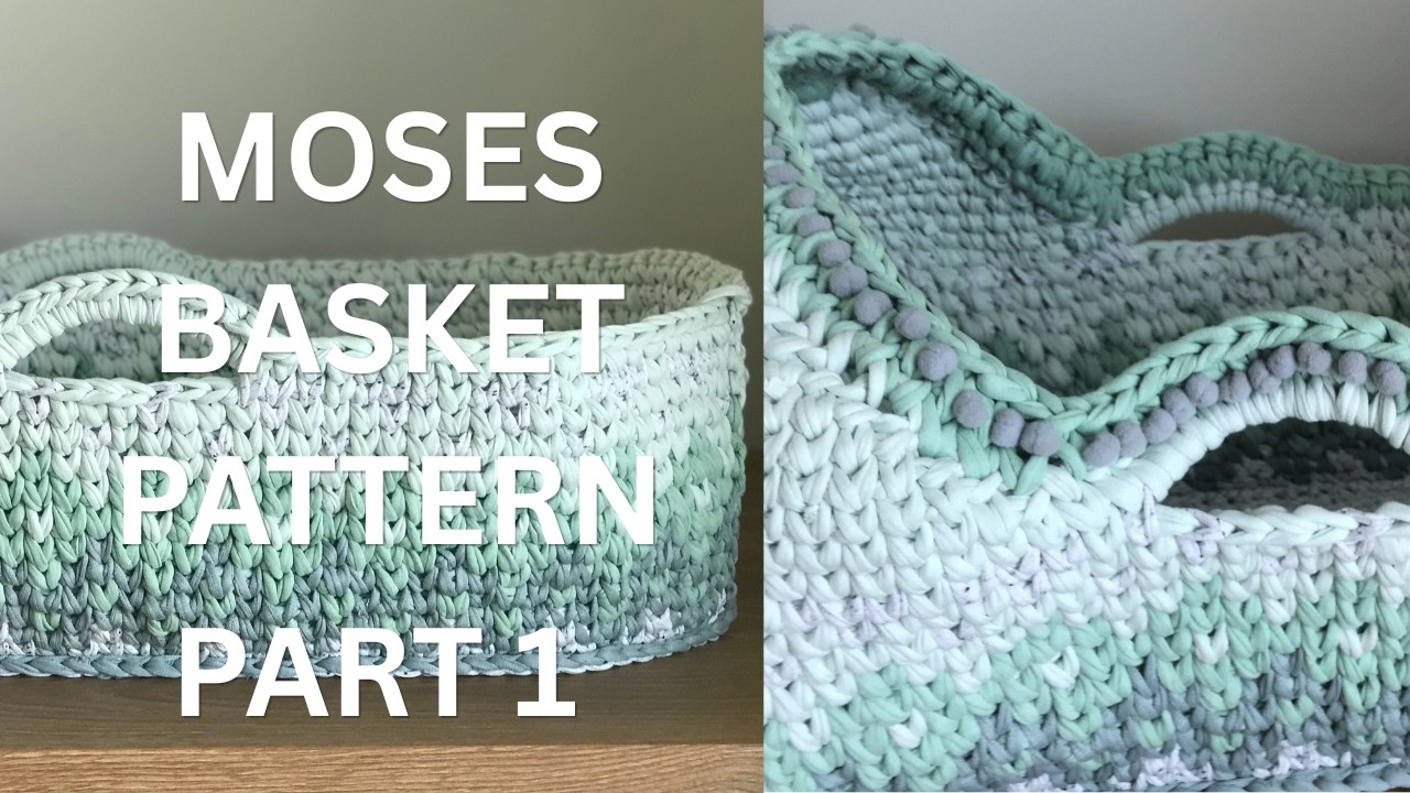 Moses basket Part 1: The base | How to make an oval in crochet