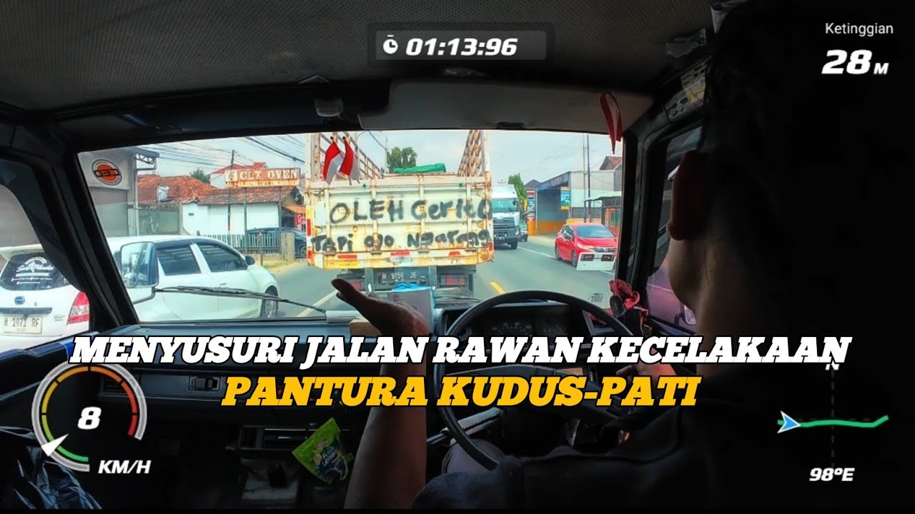 AWAS⚠️JALAN RAWAN KECELAKAAN‼️Vibes Jalan Pantura Kudus-Pati Dengan Mobil L300