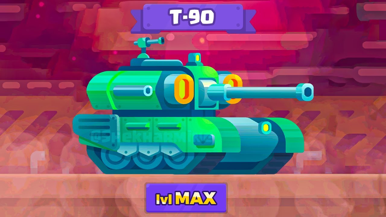 Tank Stars New Tank T-90 Max Level Gameplay