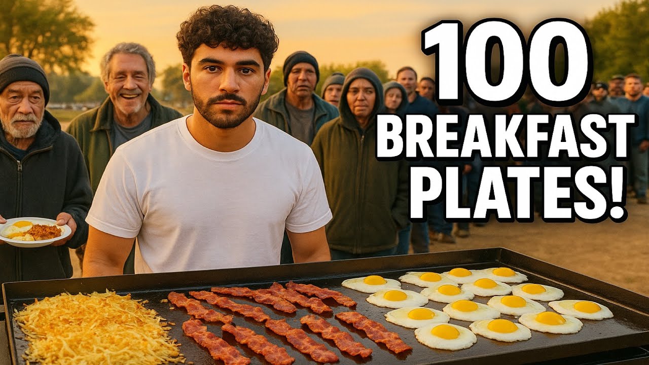 Готовим 100 тарелок на завтрак для бездомных!