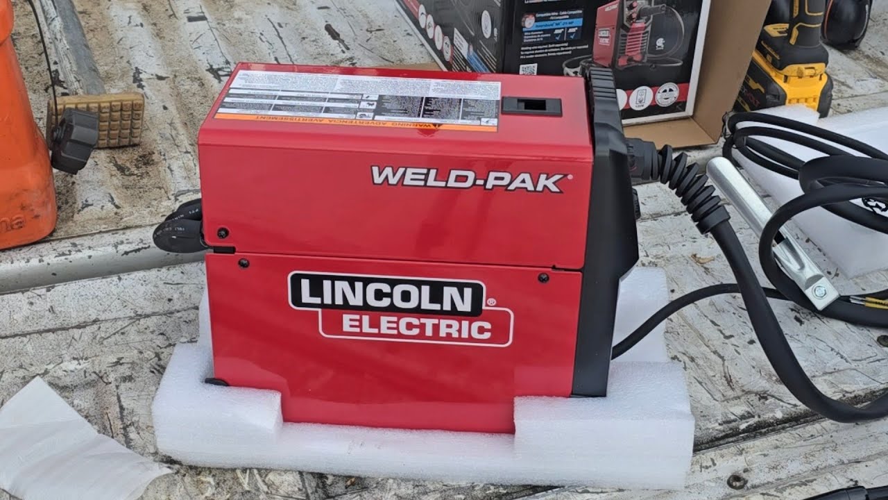 MY WELDER BROKE!! TRYING OUT A LINCOLN FC90 WELDER!!