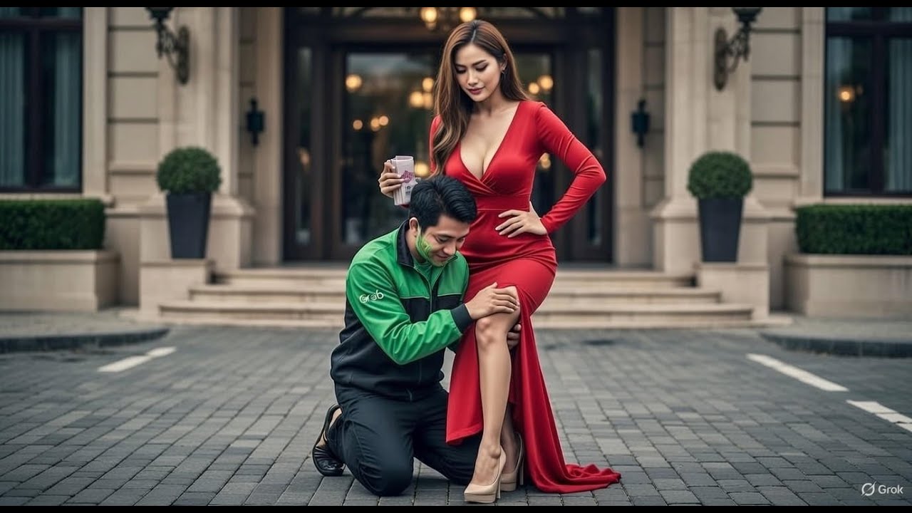 Bắt Anh Xe Ôm Quỳ Gối Làm Ghế Ngồi Thử Giày Cho Nữ tỷ phú, Cả khách sạng sửng sốt vì sự độc ác...