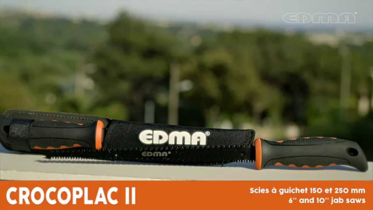 Ножовка для гипсокартона 150мм с двойным лезвием и чехлом EDMA CROCOPLAC II 067055