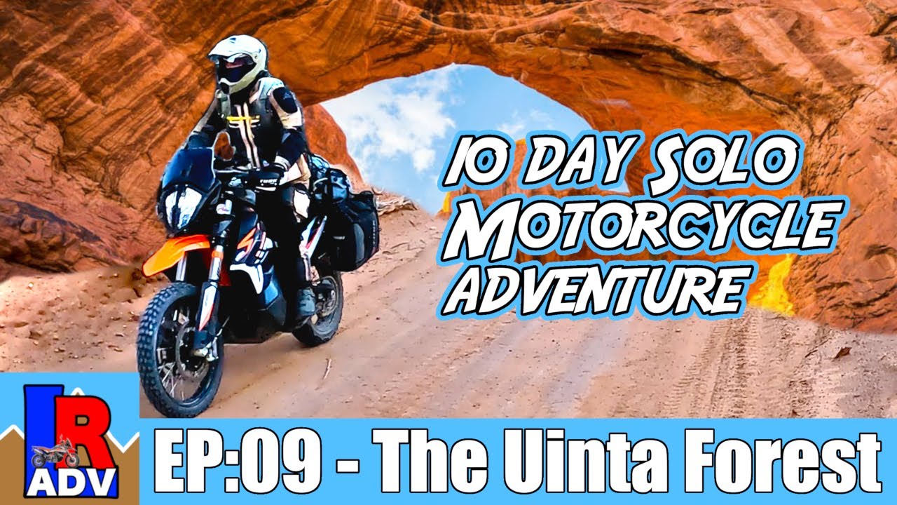 Heading West EP:09 Solo Motorcycle Adventure through Uinta National Forest in Utah