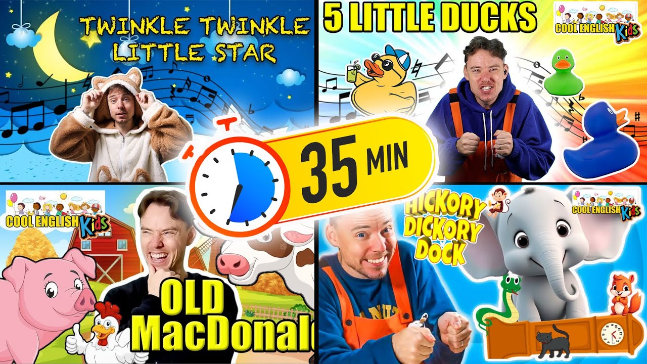 Best KidsToddler Songs,  Cool English Kids | 35 Mins