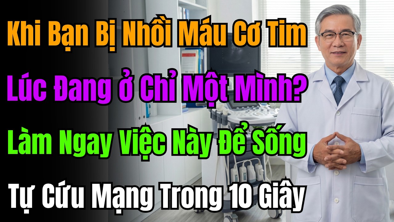 Nếu Lên Cơn Đau Tim Khi Một Mình, Đây Là 10 Giây Vàng Để Tự Cứu Mạng, Ai Cũng Phải Thuộc Lòng.