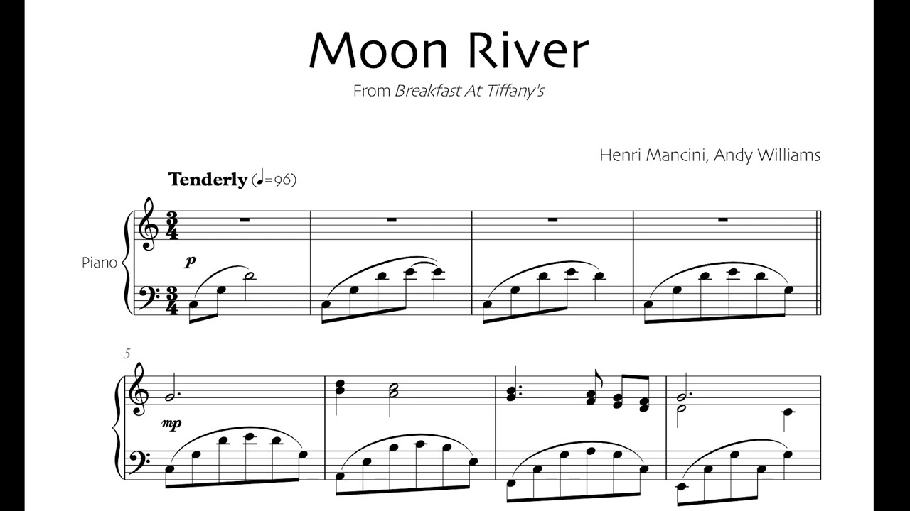 Moon River -  Solo piano