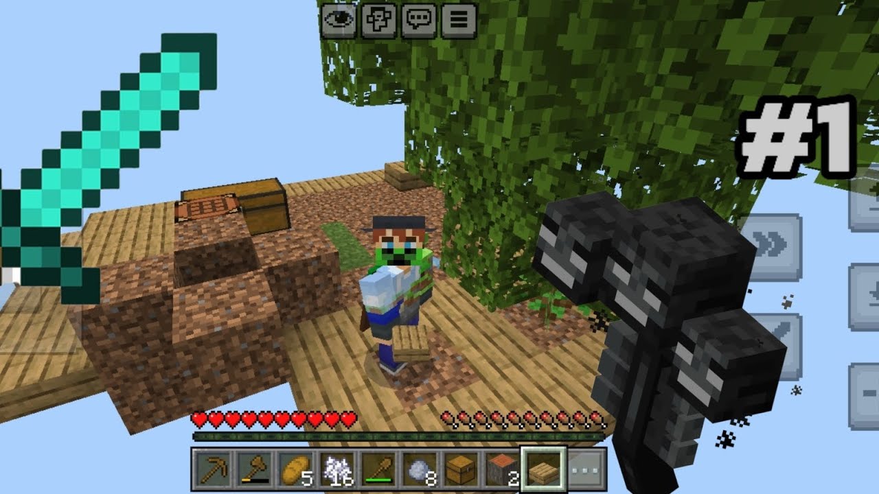Выживание в один блок серия 1 #one block 