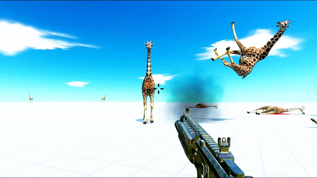 Can I Survive from 100 Giraffe ? 😱 | ARBS Simulator Battle  10 minotaur vs 10 dinosaur battle fight