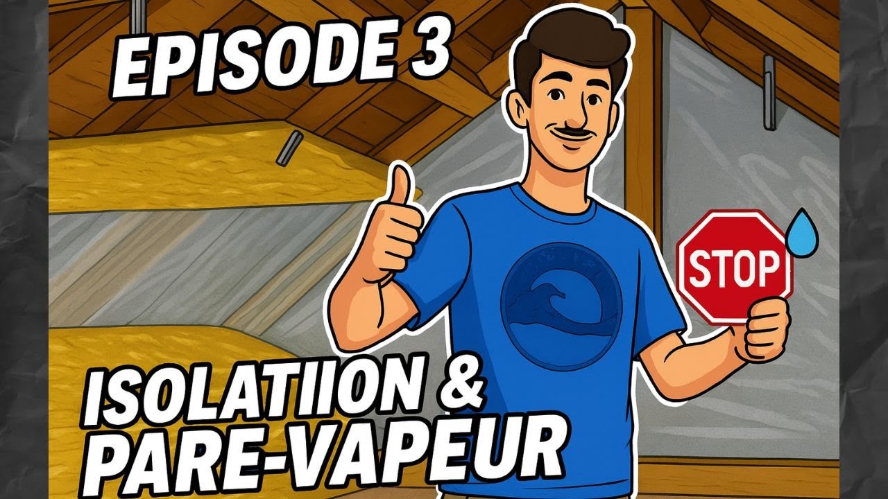 Épisode 3 : Isolation des combles & pare-vapeur | Timelapse rénovation