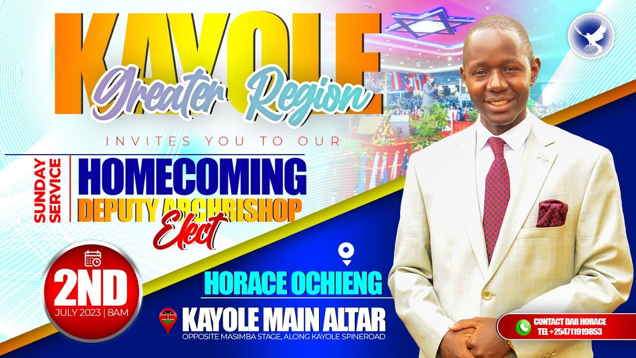 KAYOLE MAIN ALTAR SUNDAY SERVICE DEPUTY ARCHBISHOP HORACE OCHIENG HOME COMING