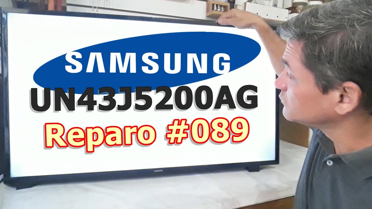 SAMSUNG UN43J5200AG - TELA BRANCA - Vídeo Nº 089 #alexeletrônica