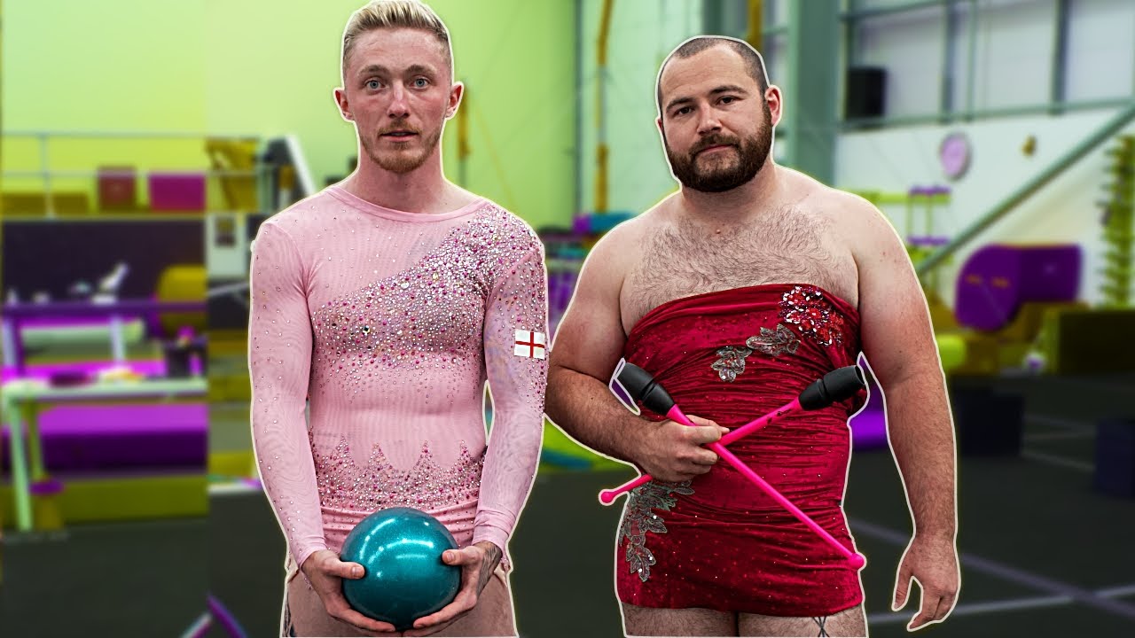 Мужчины пробуют «художественную гимнастику»