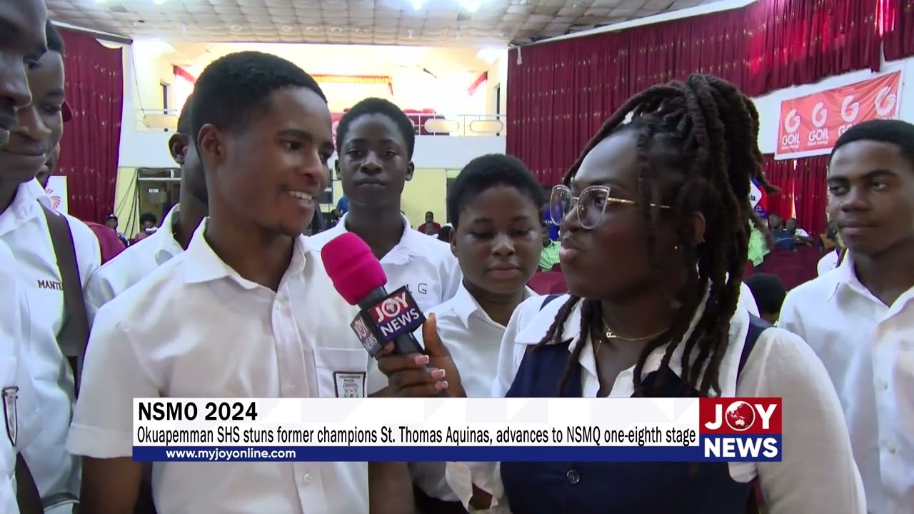 Okuapemman SHS stuns former champions St. Thomas Aquinas, advances to NSMQ one-eighth stage.