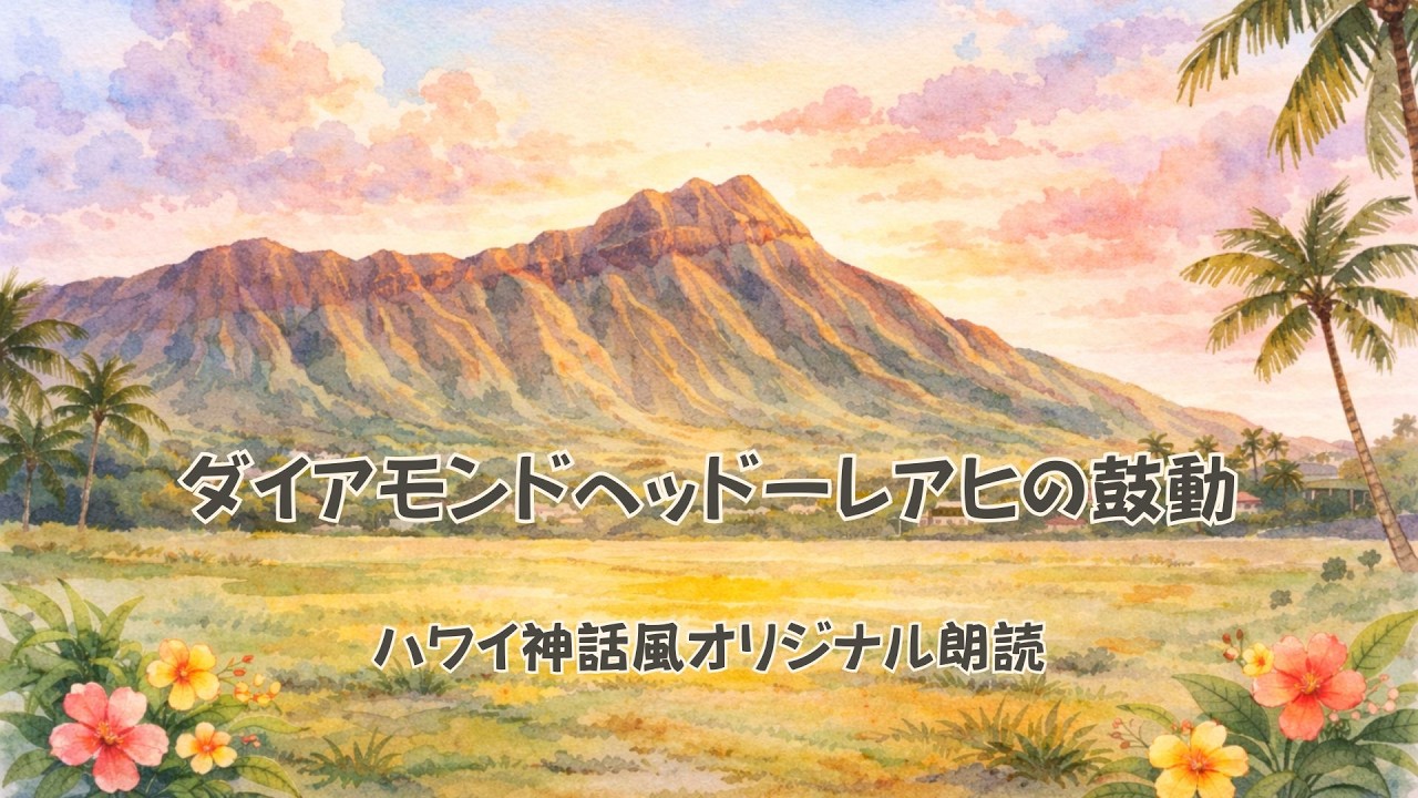 【ダイアモンドヘッドーレアヒの鼓動】ハワイ神話風オリジナル朗読