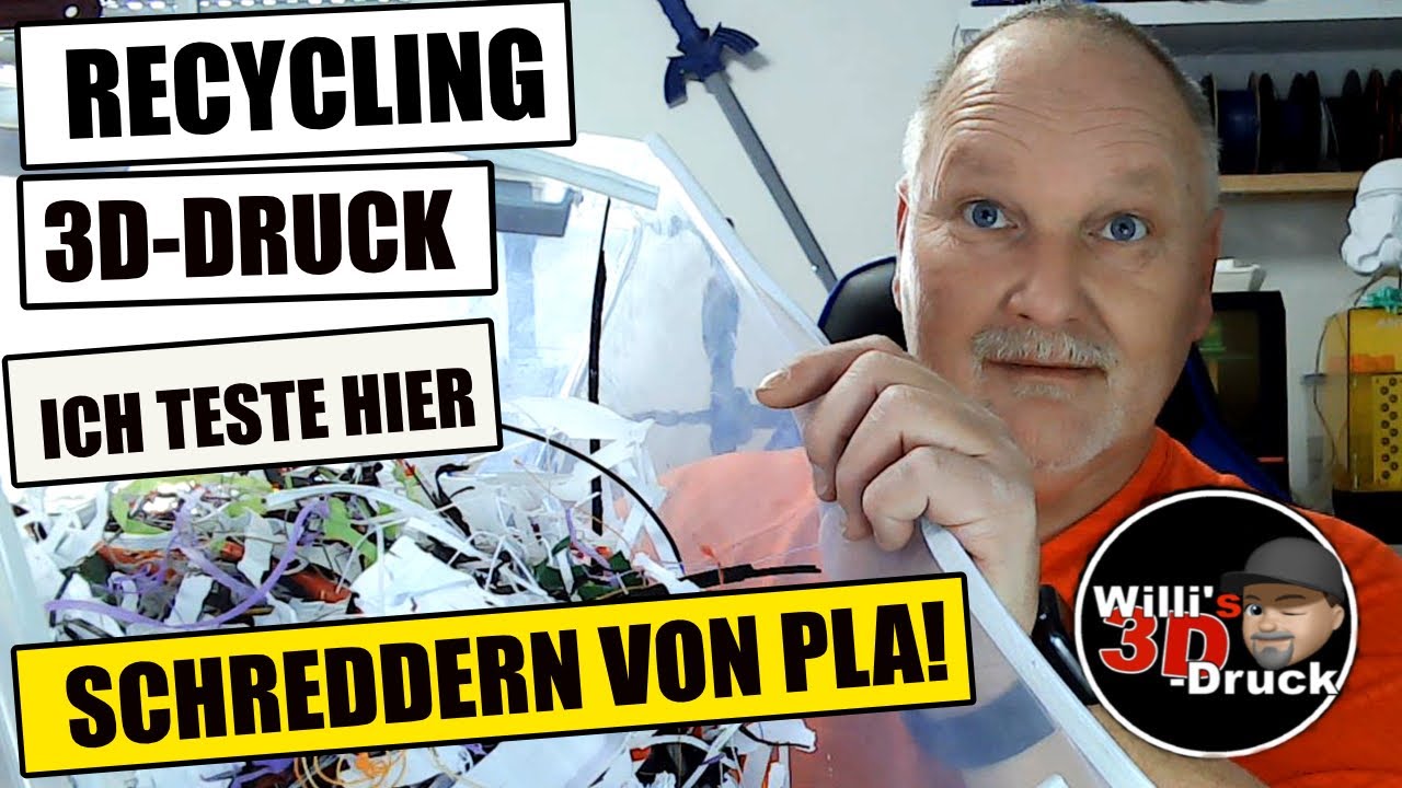 3D Druck PLA Schreddern Recycling geht das?