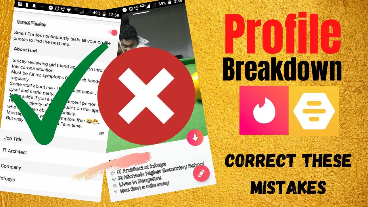 Tinder/Bumble Student Profile & Bio Breakdown Examples | Episode 1/8
