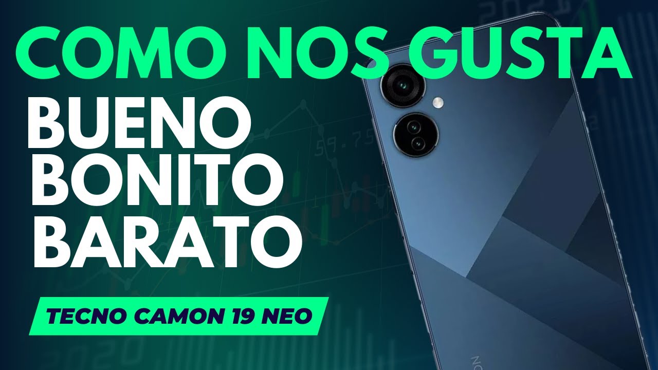 El teléfono con las 3B - Tecno Camon 19 neo - 6GB de RAM por menos de COP $650.000