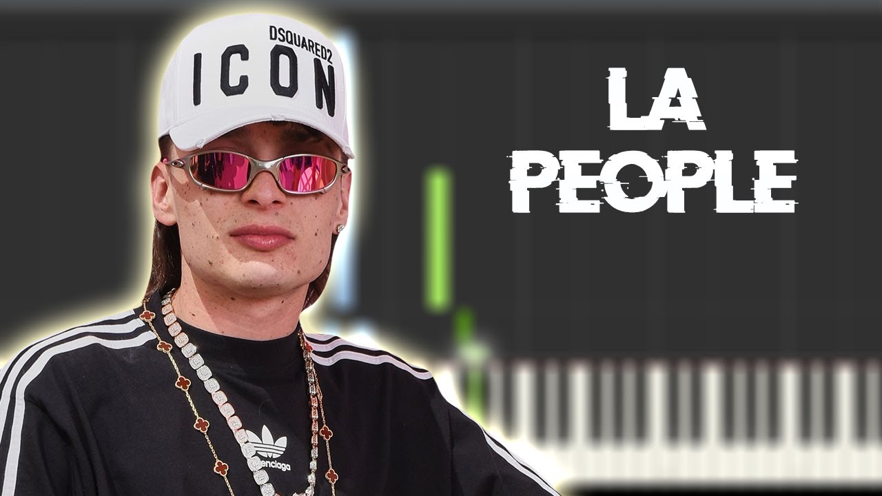 LA PEOPLE  - Peso Pluma, Tito Double P | Instrumental Piano Tutorial / Partitura / Karaoke / MIDI