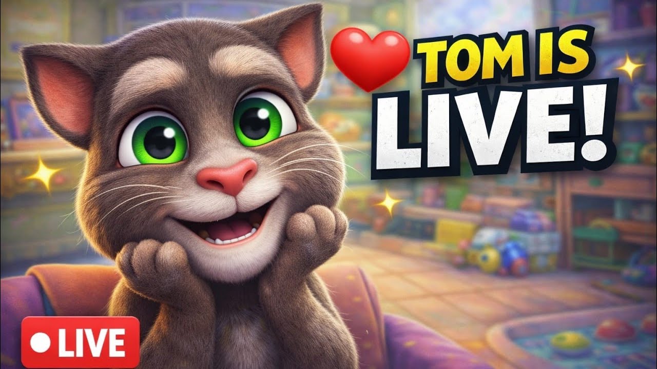 Talking Tom Live 😺 Funny Moments & Mini Games | Happy Tom Stream