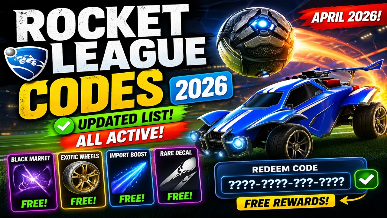 Rocket League Codes 2026 ✅ Updated List of ACTIVE Codes (April 2026)