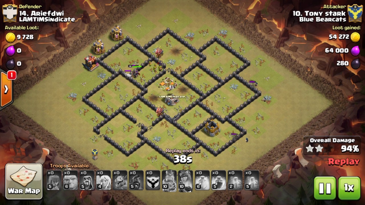 Clash of Clans TH9 HGHB 3 STAR ATTACK