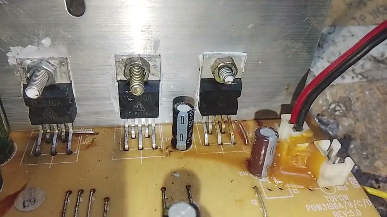 F&D A521 Dead power supply repair set ok