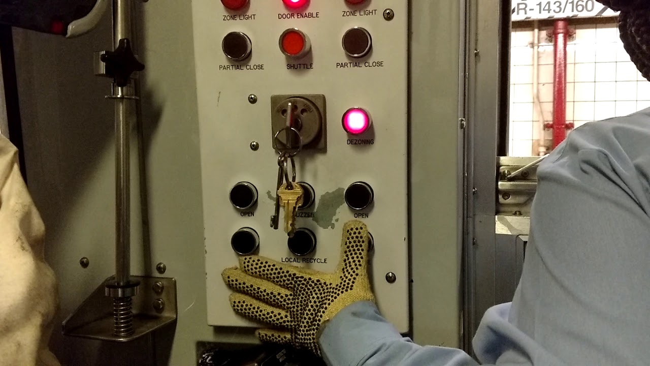 Inside the Conductor's cab on the L train