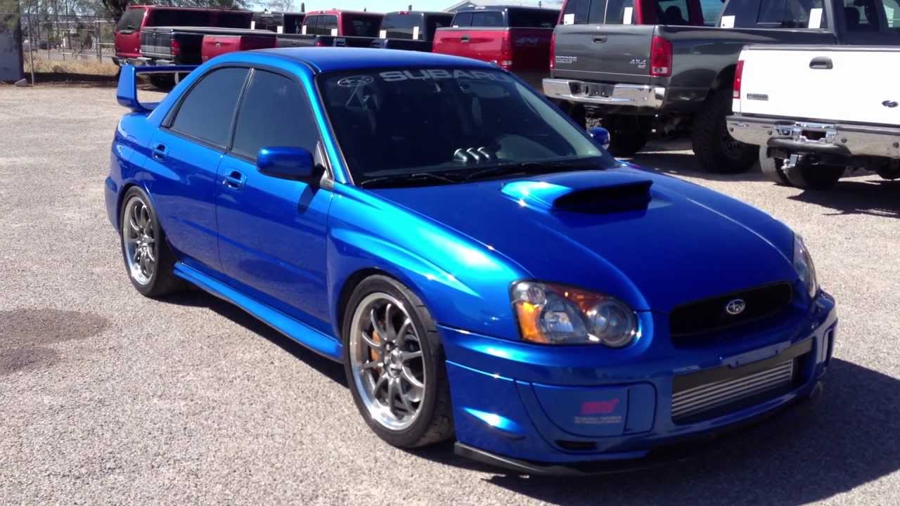 Кинетика колес Subaru WRX STi GT3076r Turbo 2004 года выпуска
