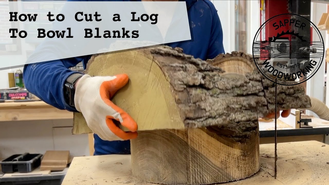 How to Cut a Log to Bowl Blanks for Woodturning | My circle cutting jig tool tour