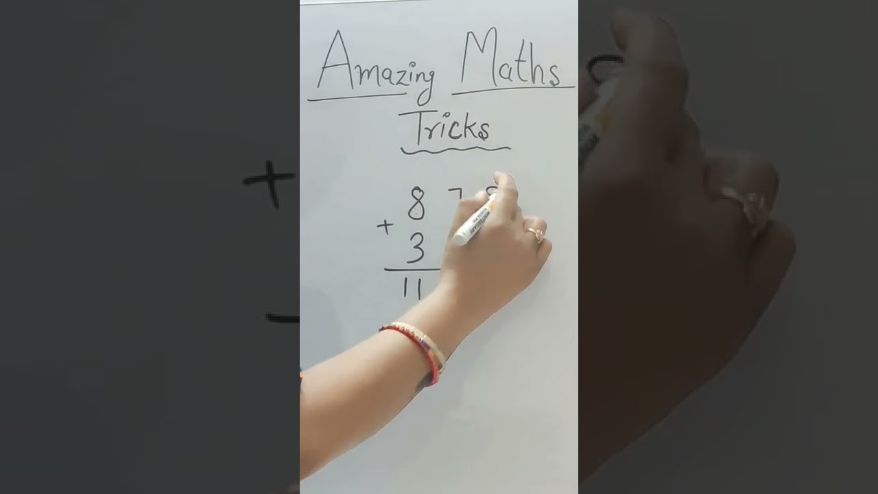 Simple Addition Method - without carry the number - amazing Maths tricks #shorts #tricks #maths