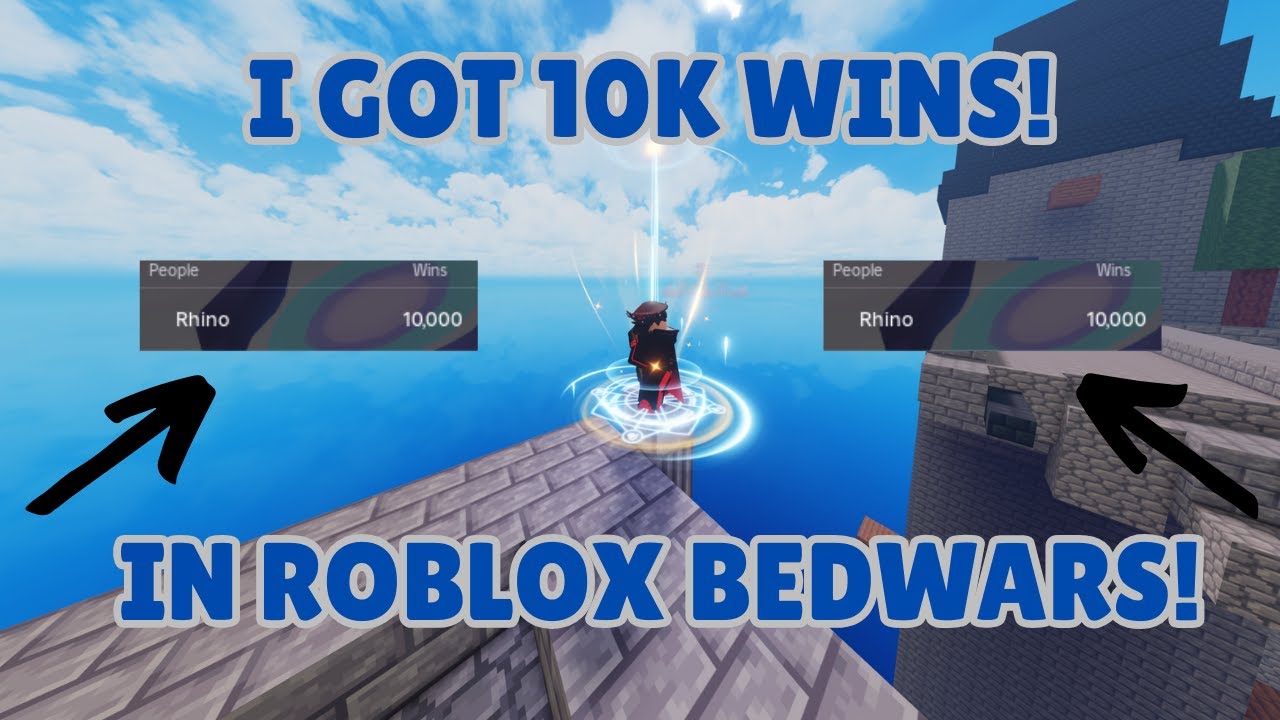 I GOT 10,000 WINS IN ROBLOX BEDWARS!