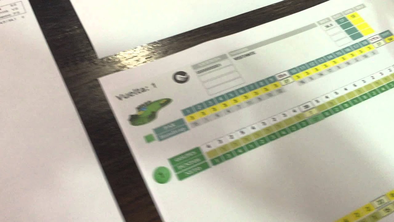 Como contar los puntos en un torneo de golf Stableford