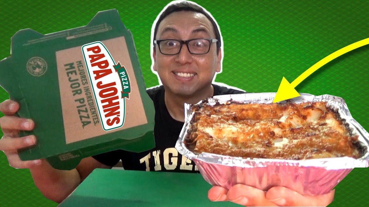 COMO es LA LASAGNA en PAPA JOHN'S