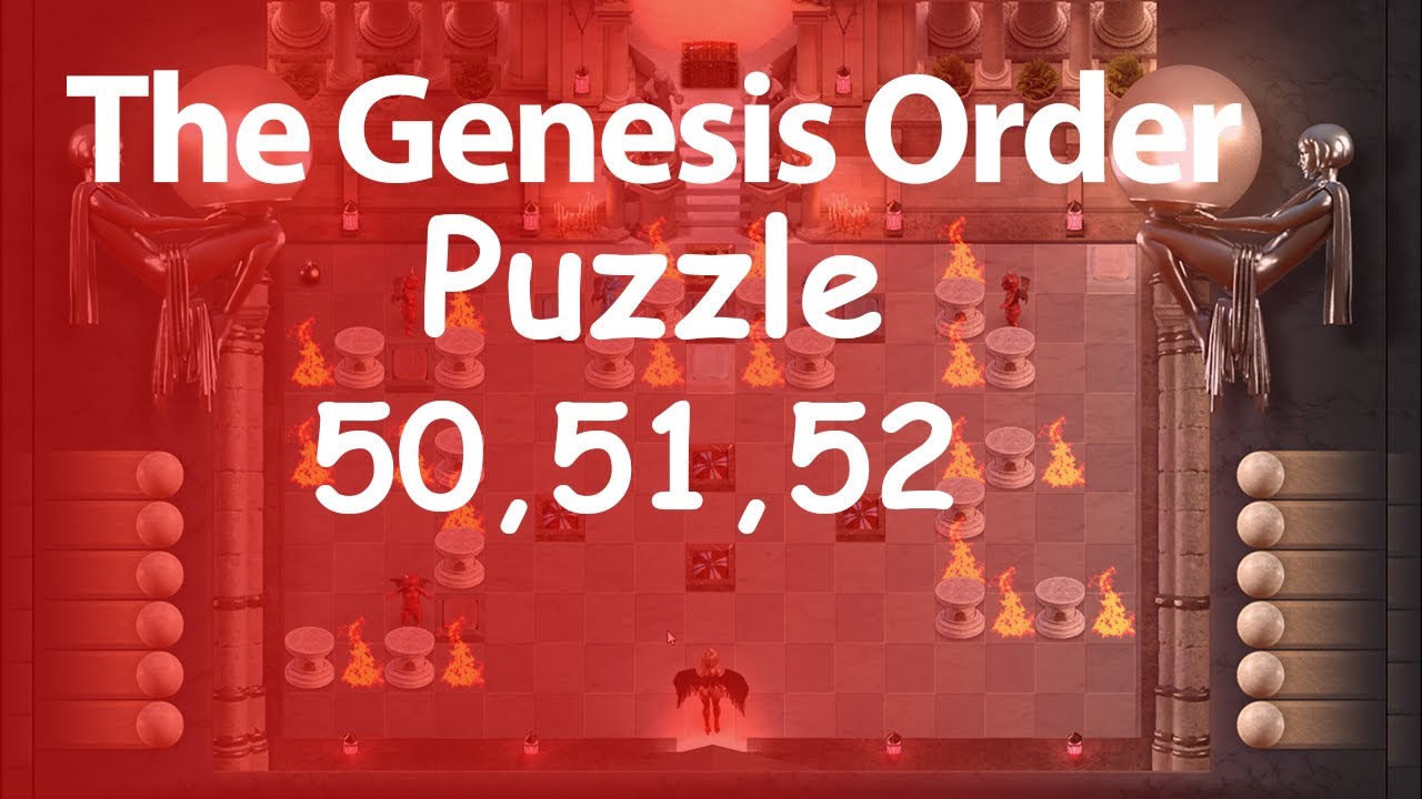 The Genesis Order - AngelCraft Puzzles walkthrough 50,51,52