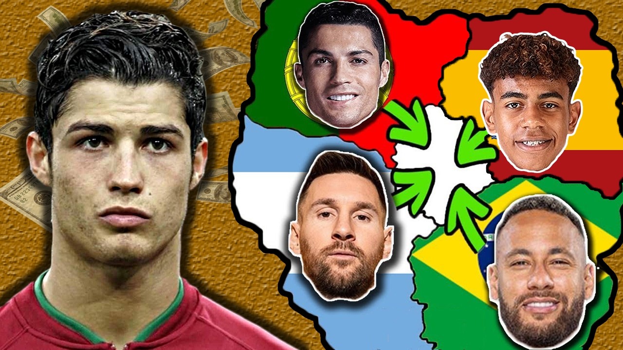 FOOTBALL Imperialism: Most EXPENSIVE Football Players🤑(Ronaldo, Messi, Neymar, Yamal, Mbappe) $💵