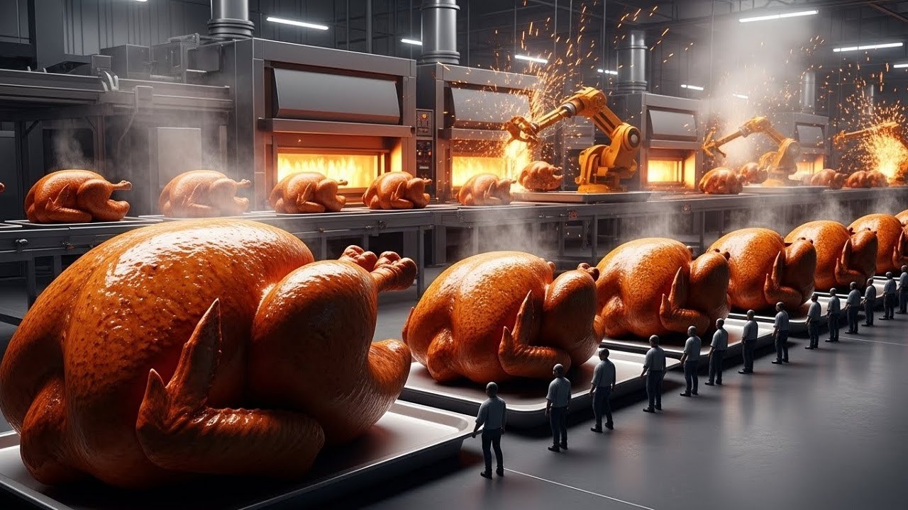 Roast Turkey Factory How Millions of Roast Turkey