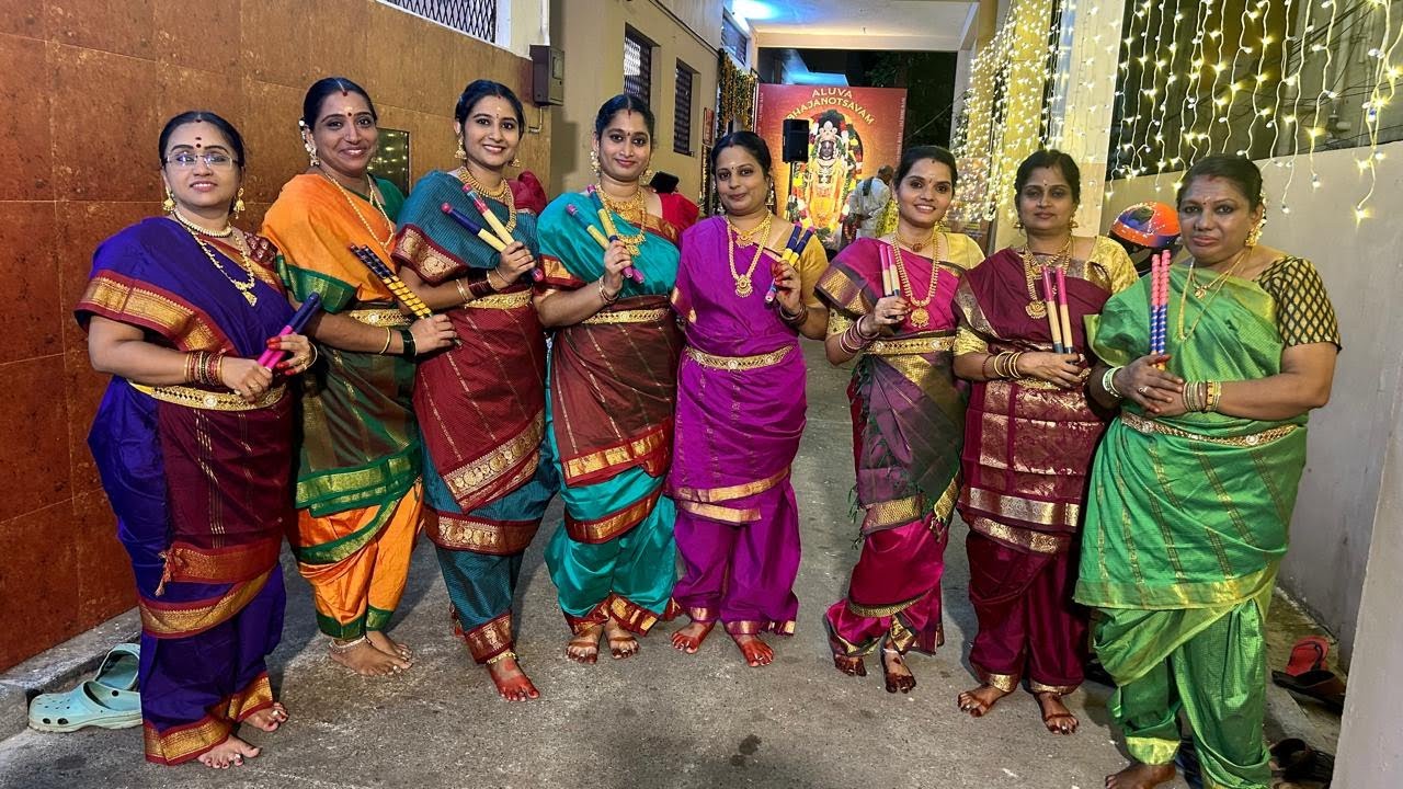 KOLATTAM BY YOUNGSTERS OF ALUVA IYERS LADIES TEAM || ALUVA BHAJANOTHSAVAM 2024