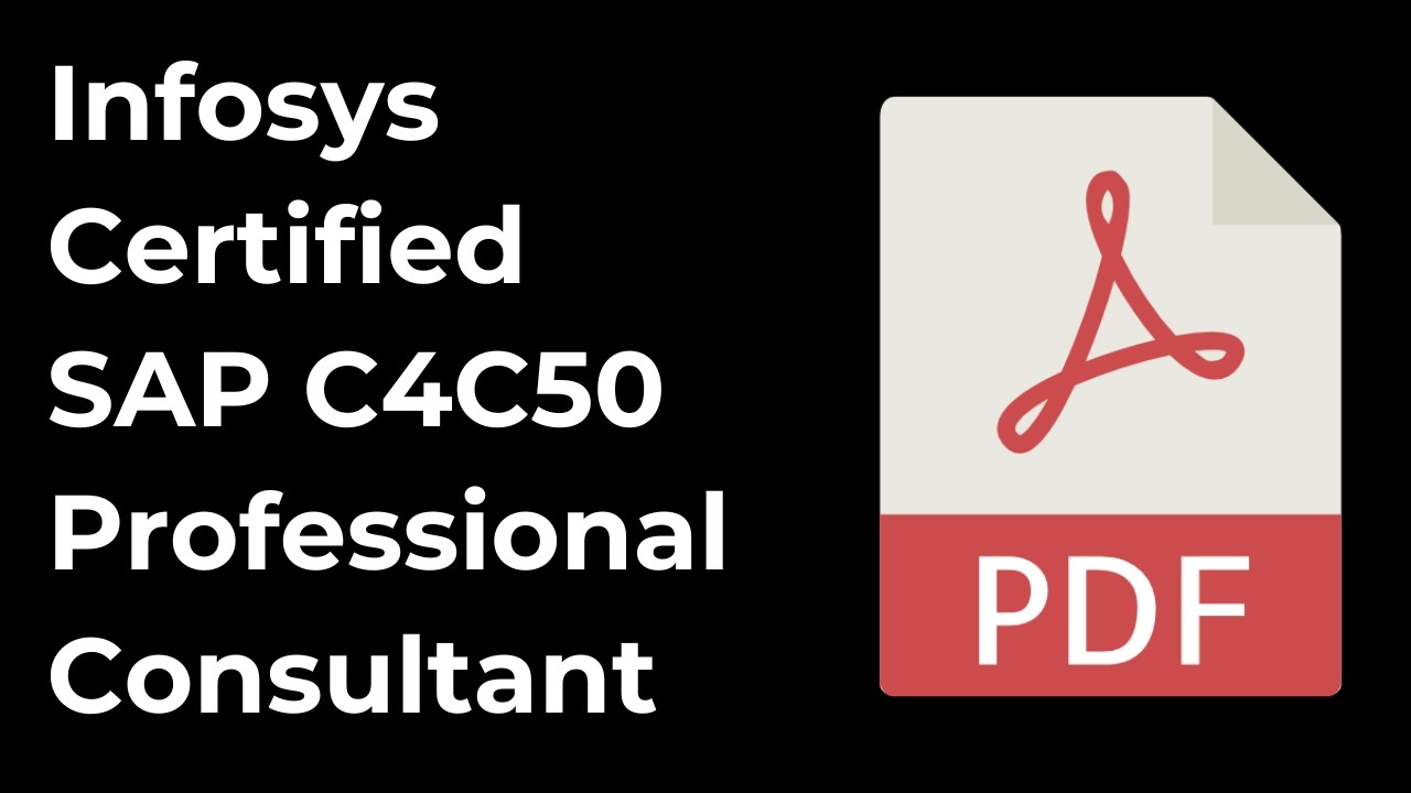 Infosys Certified SAP C4C50 Professional Consultant PDF | Questions & Answers