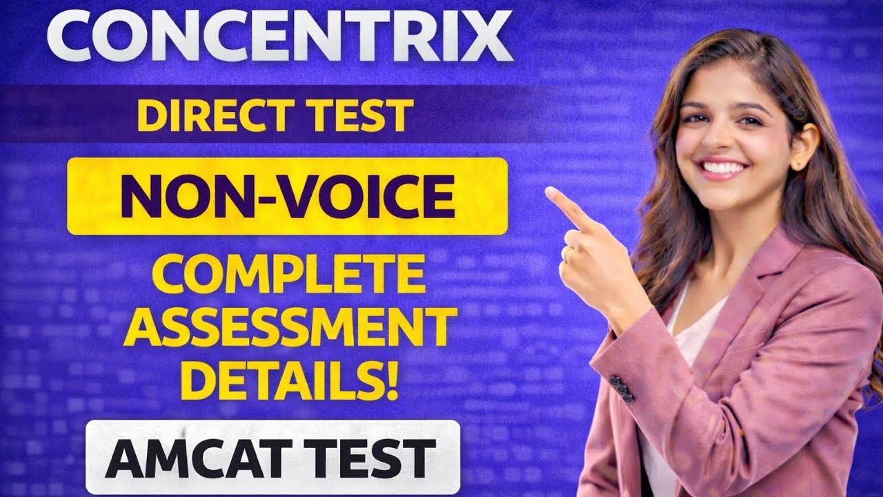 Concentrix Assessment Test | Concentrix AMCAT Test Questions | Concentrix Versant Test for Non Voice