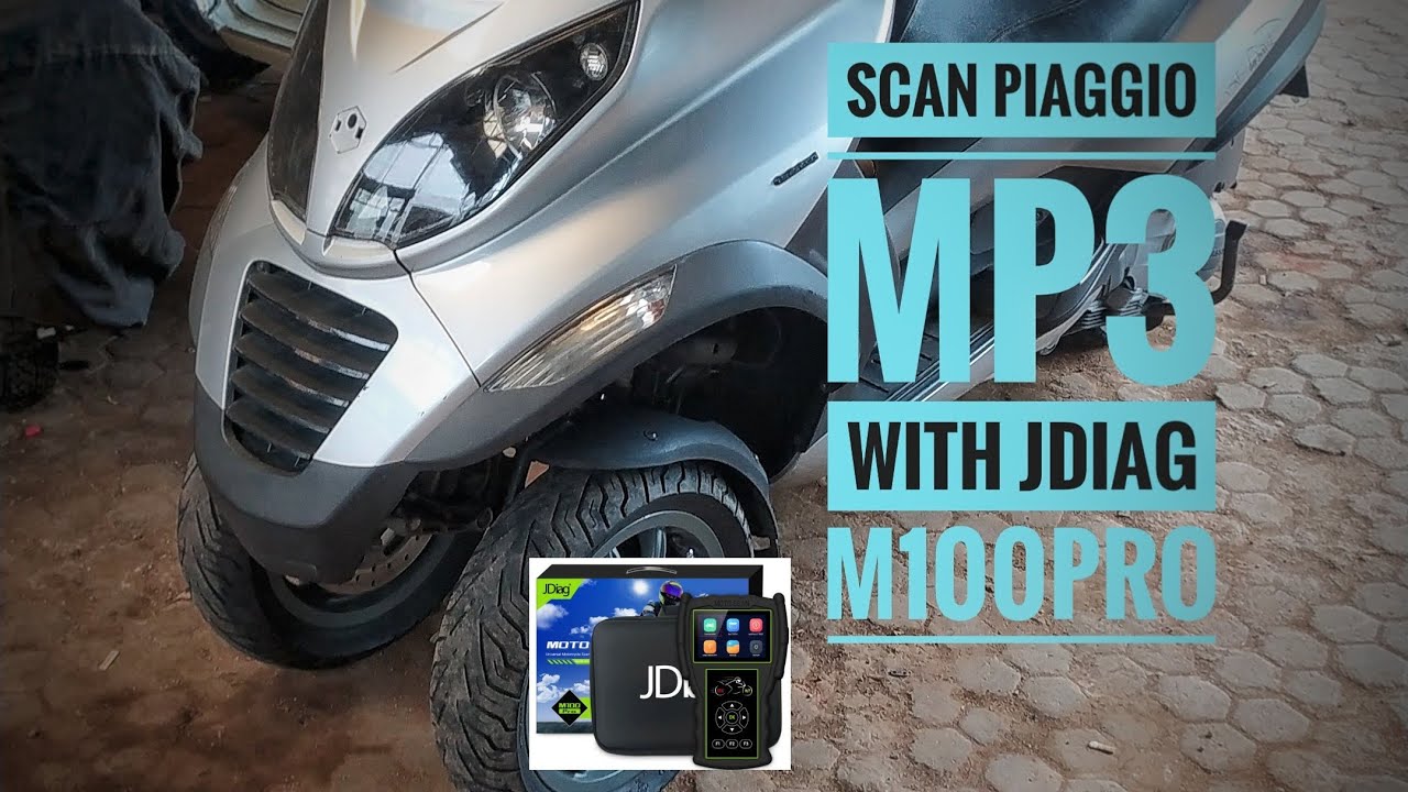 scan piaggio mp3 with jdiag m100pro scanner