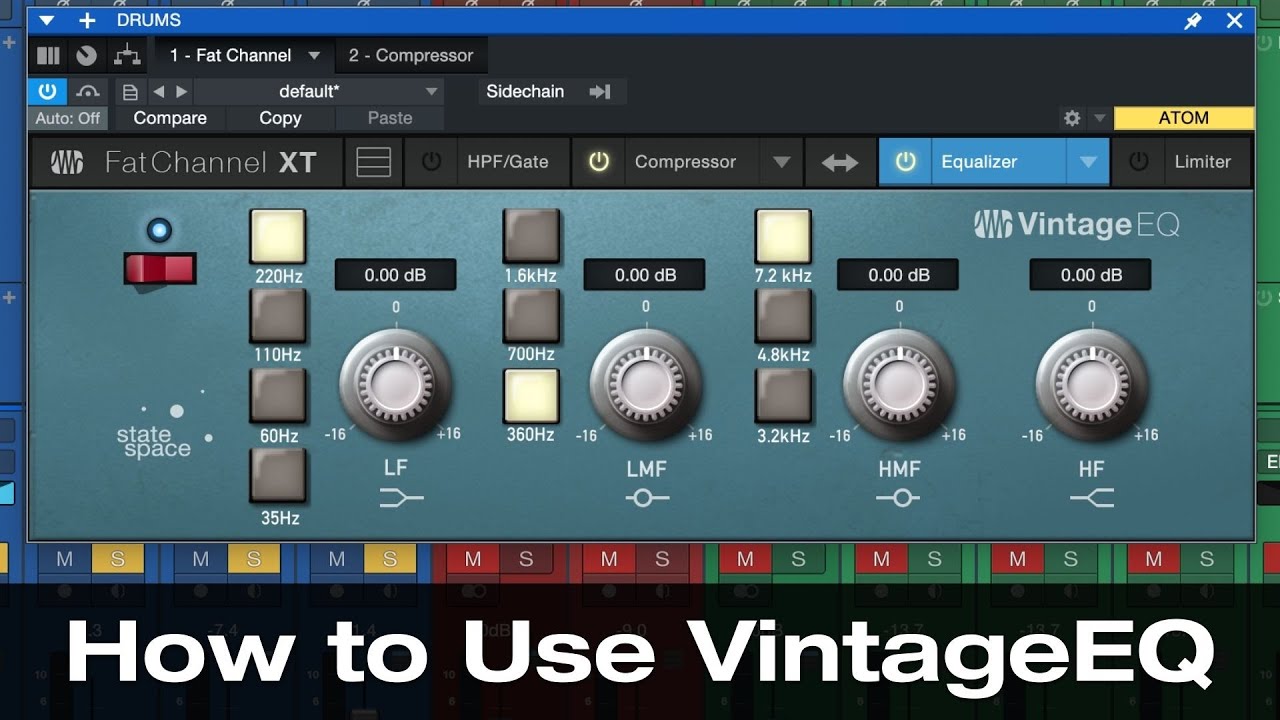 How to Use VintageEQ in #StudioOne