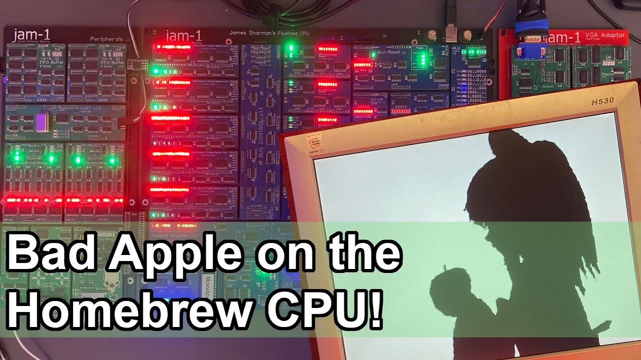 Bad Apple on the Homebrew CPU!