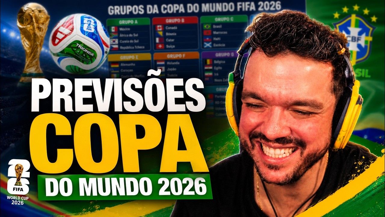 FIZ A PREVIS&Atilde;O DA COPA DO MUNDO 2026!