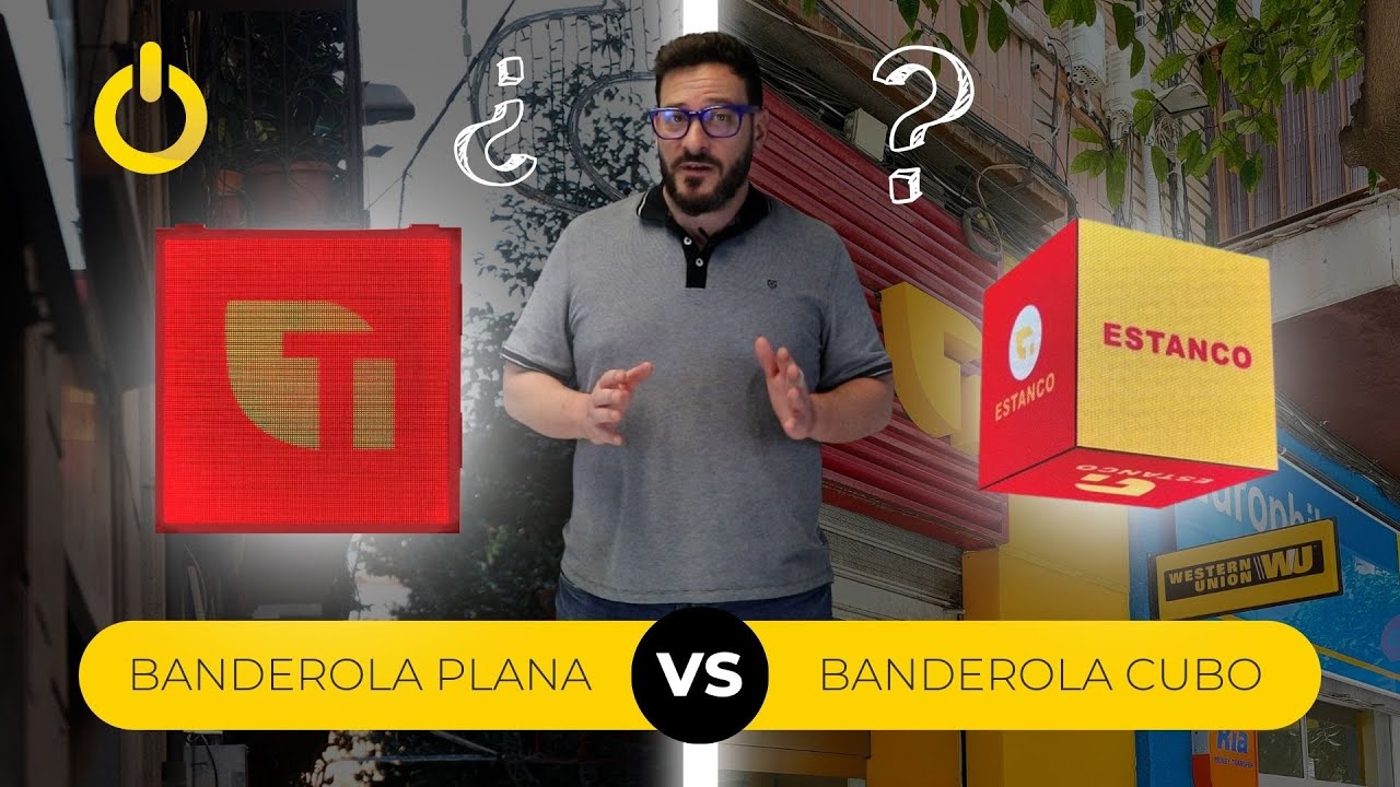 BANDEROLA PLANA vs BANDEROLA CUBO ¿Cúal es la mejor para mi negocio? | LK Bitronic
