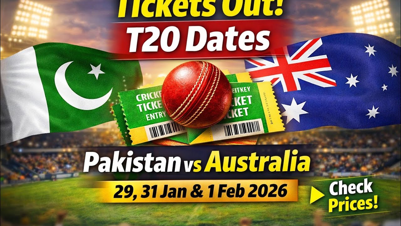 «Пакистан 🇵🇰 против Австралии 🇦🇺 T20 – Билеты в продаже + Обновление расписания!»