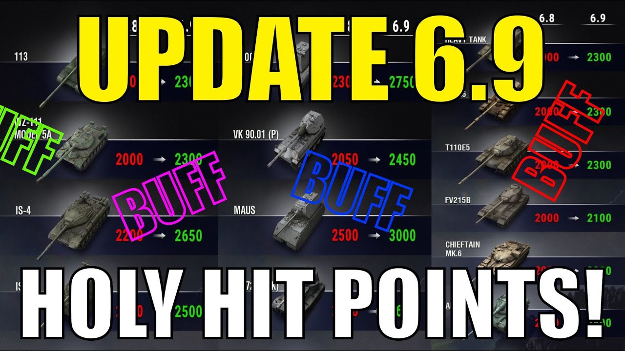 WOTB | UPDATE 6.9 | HUGE HIT POINT BUFFS!!!