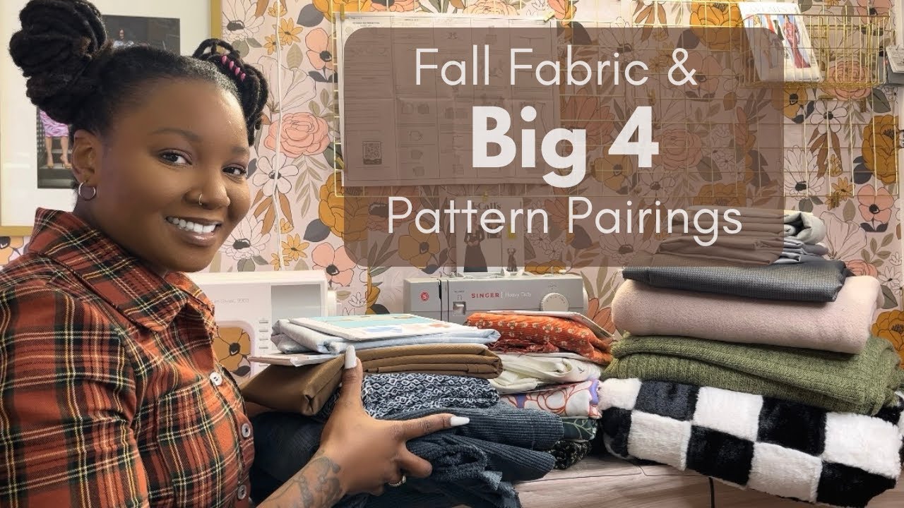 Fall Fabric and Big 4 Pattern Pairings | Fall Sewing Plans