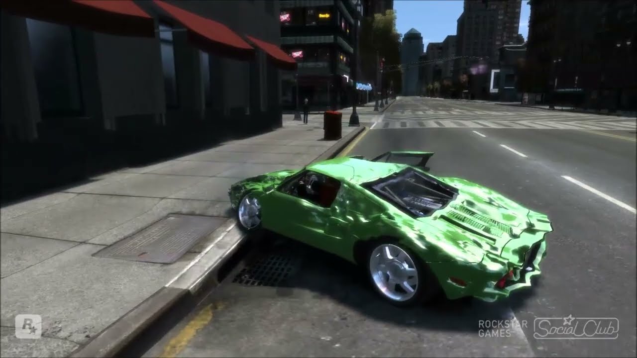 GTA IV SA BETA 2005 FORD GT40 CRASH TESTING HD (2012 Nostalgic Video)