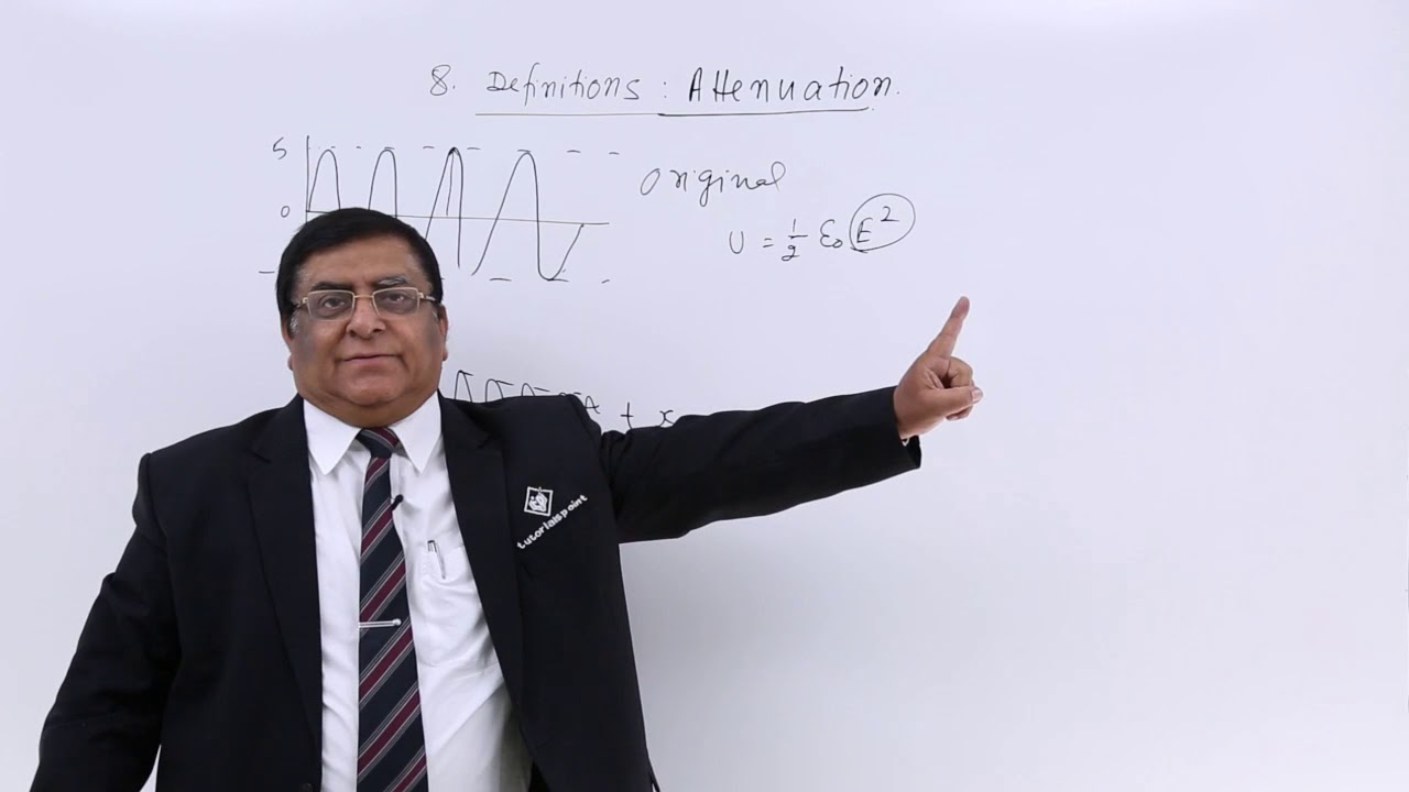 Class 12th – Definitions - Attenuation | Communication | Tutorials Point